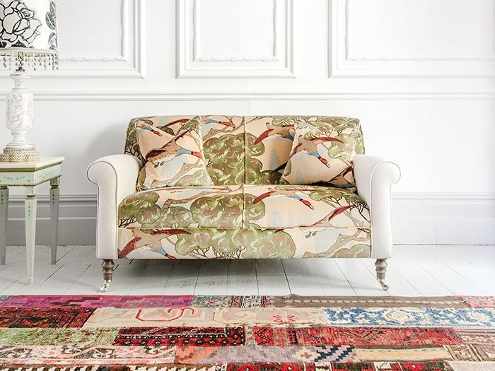 Petworth Sofa in Mulberry Flying Ducks